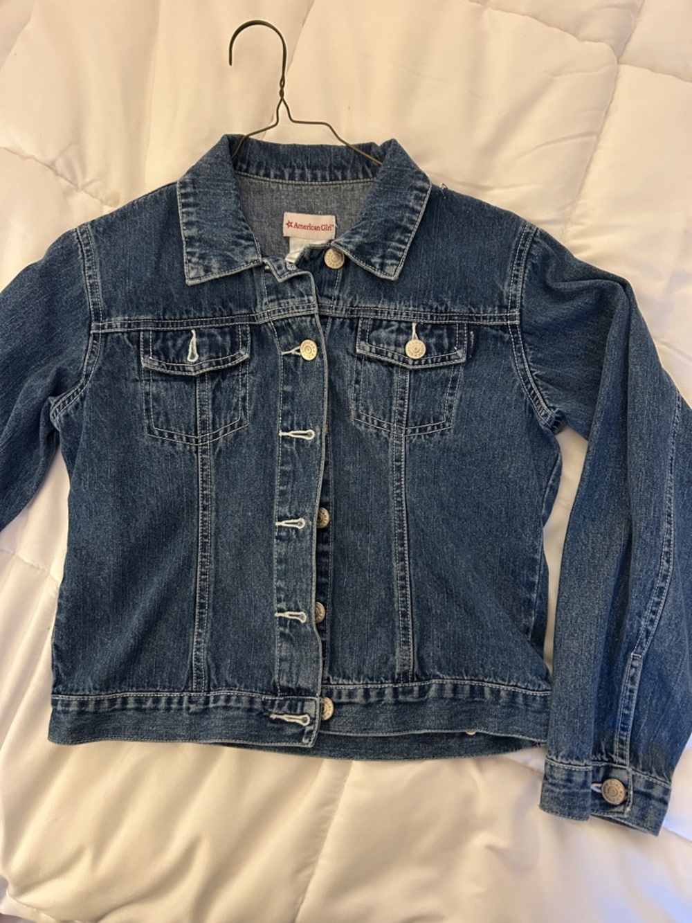 American Girl Indigo Blue Denim Trucker Jacket